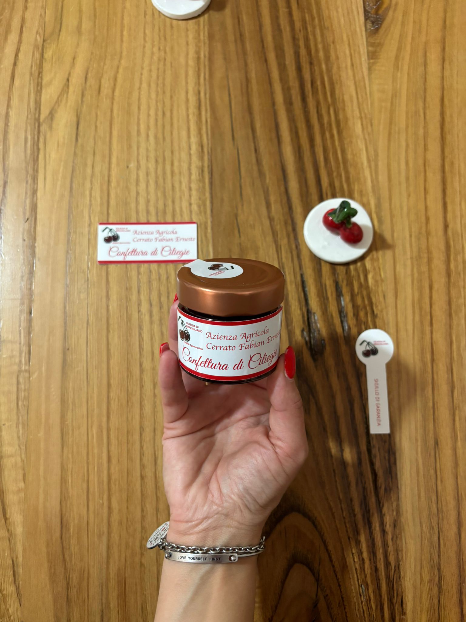 ''RossellaCerasella'' Spernocchia, Confettura Artigianale con Ciliegie di Bracigliano IGP